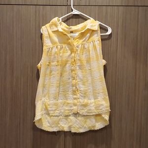 Yellow Plaid top